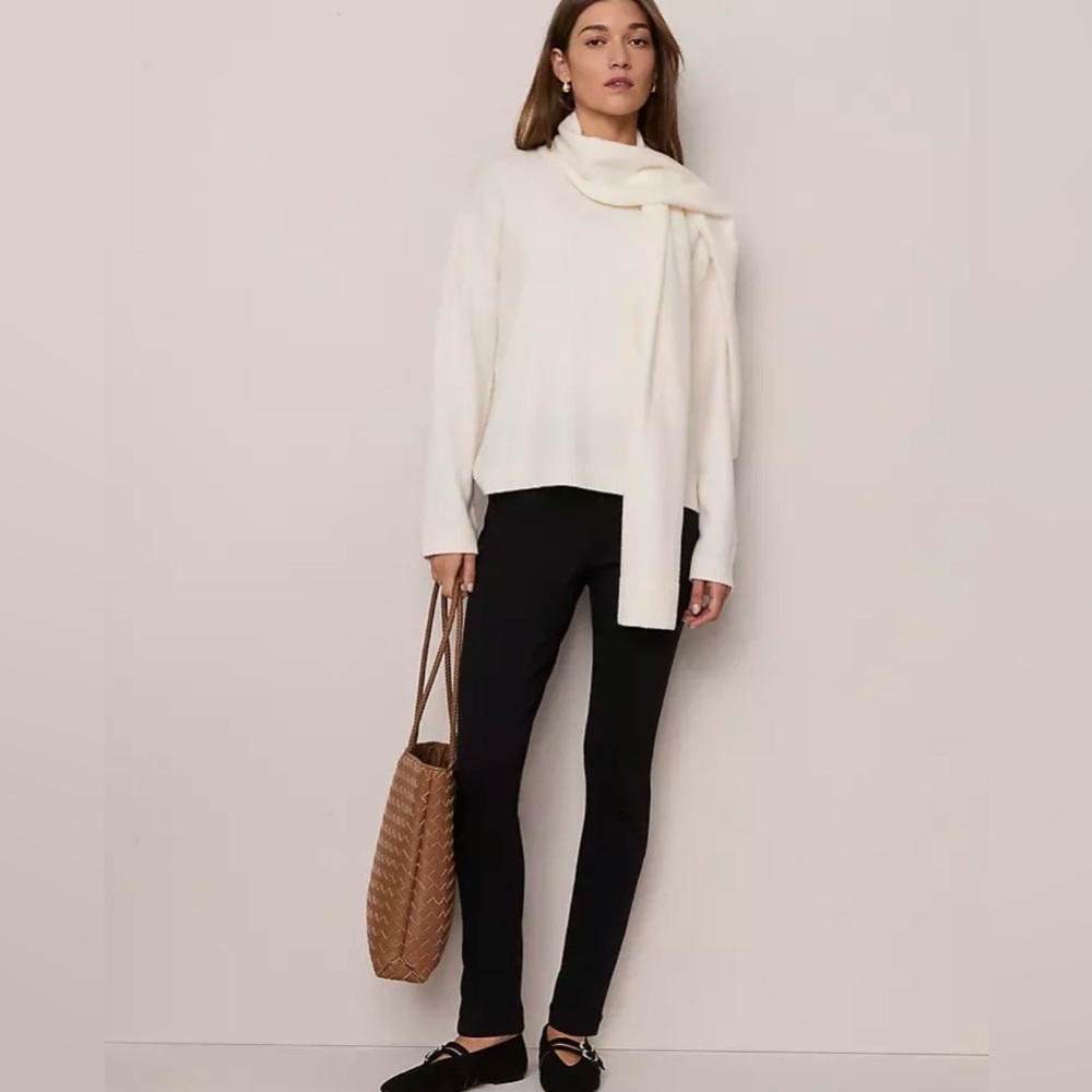 Ann Taylor Haven Black High-Waisted Leggings Size Medium Petite 24” inseam.